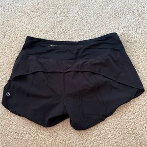 lululemon athletica Jet Black Athletic Shorts